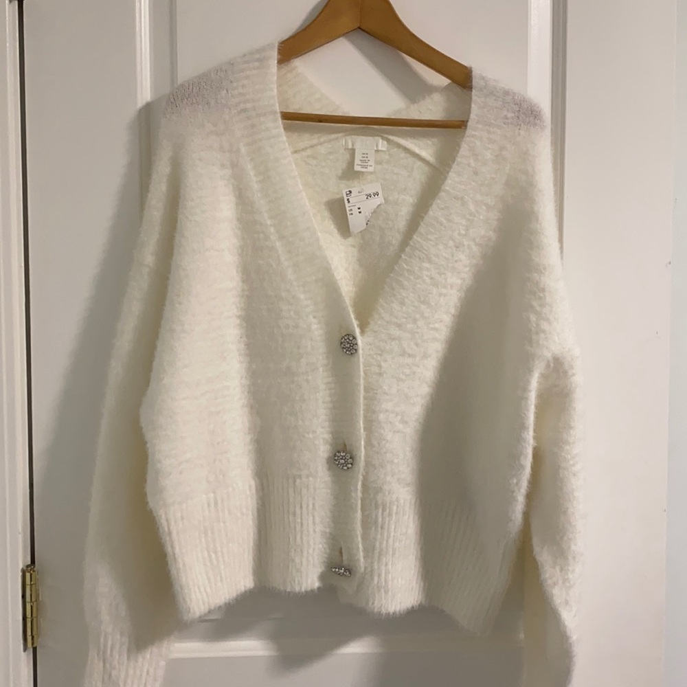 H&M fuzzy cardigan